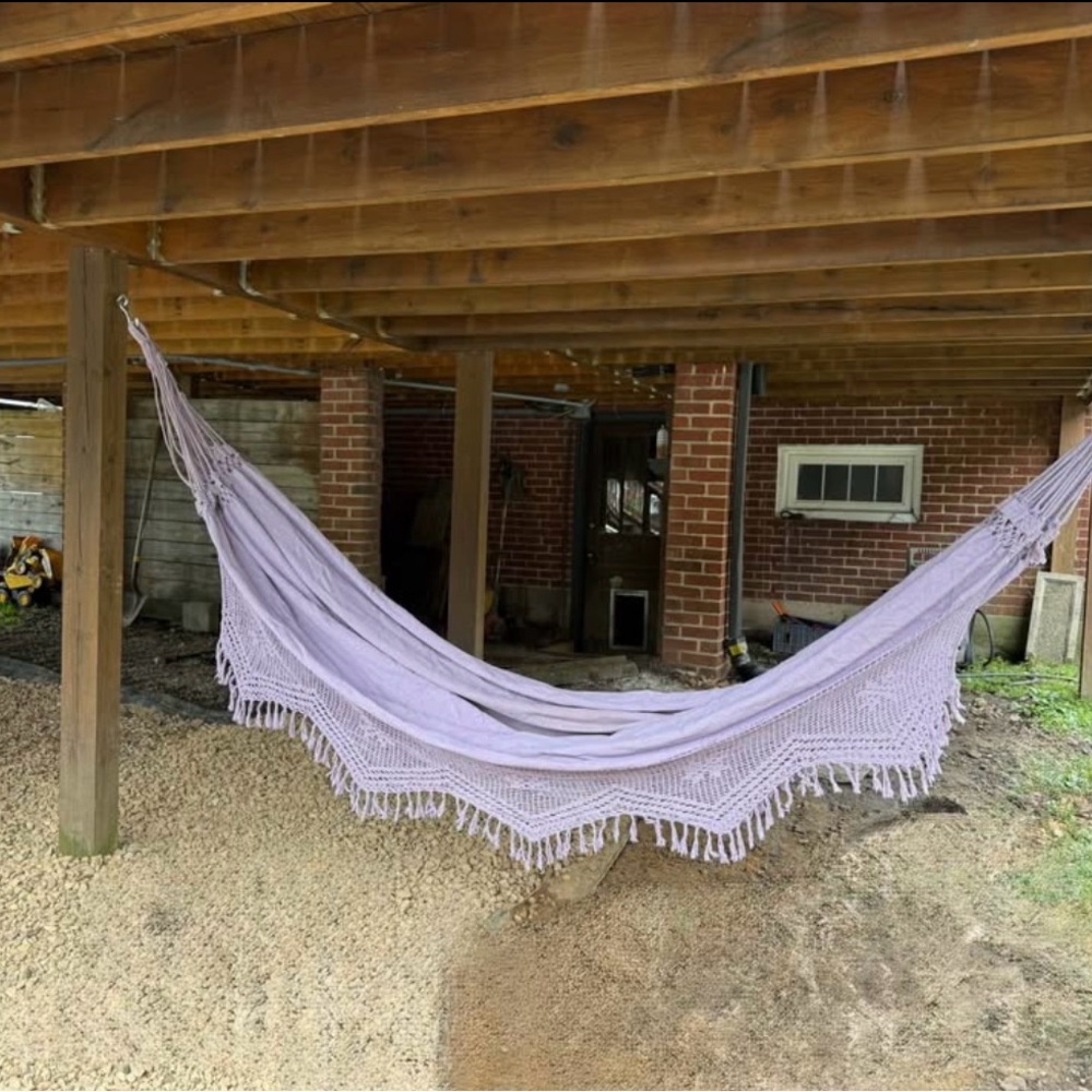 Lavender Fringe Hammock